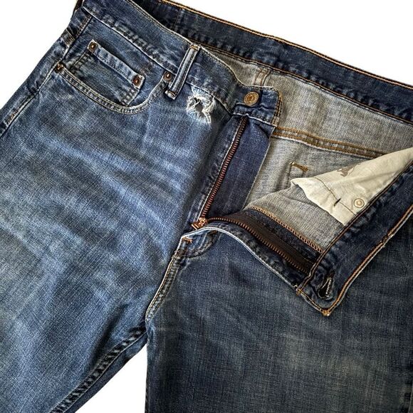 Levi’s 565 Medium Wash Loose Straight Leg Jeans Size 34 - Picture 3 of 12